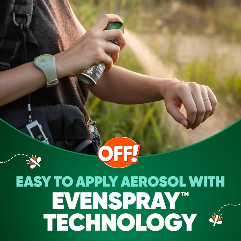 OFF! ! Deep Woods Insect Repellent Aerosol, Bug Spray with Long Lasting Protection from Mosquitoes, 6 oz - Image 3